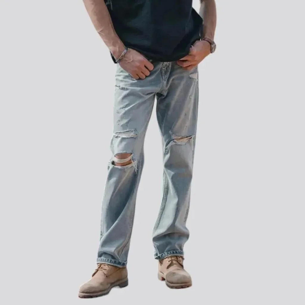 13.7oz men's street jeans