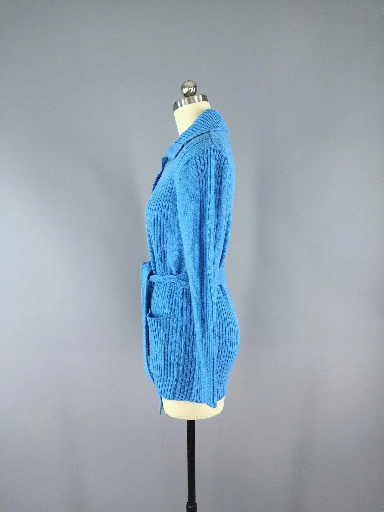 1970s Belted Sweater Cardigan by Donnkenny