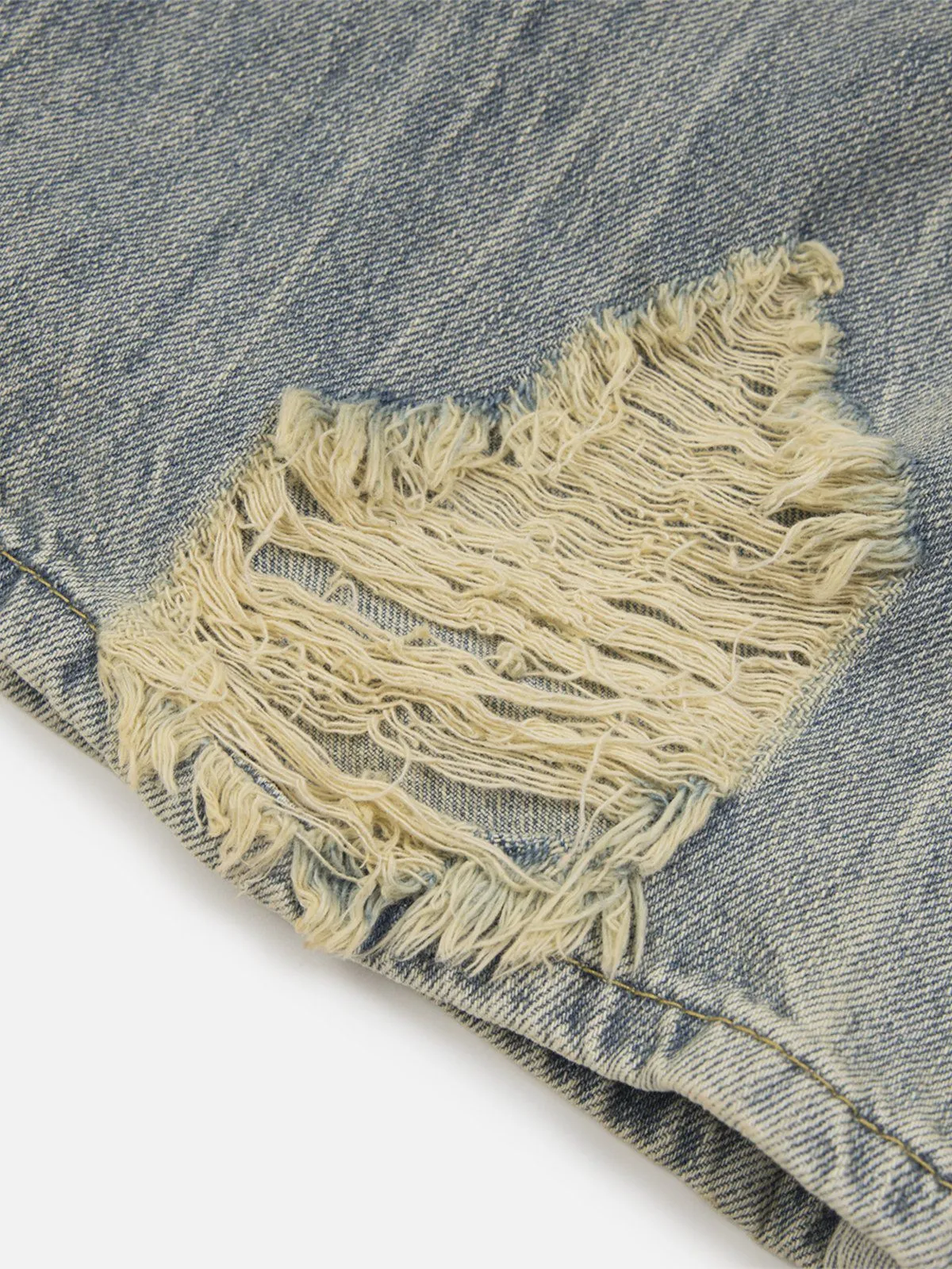 Aelfric Eden Distressed Fringe Loose Jeans