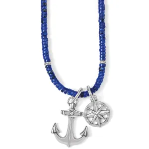 Anchor & Soul Bead Necklace