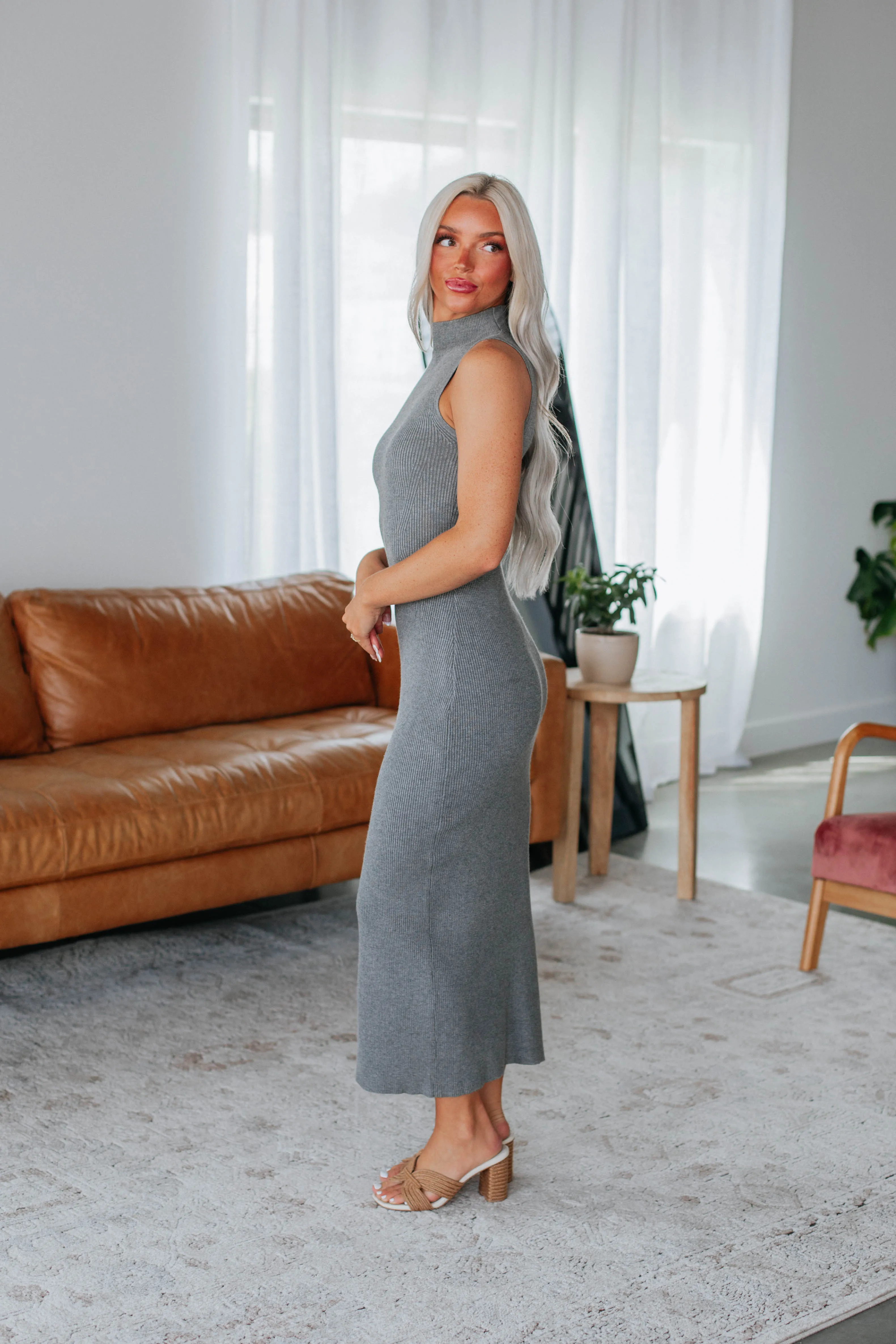 Astha Dress - Charcoal