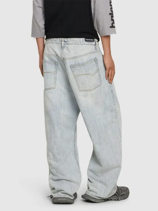 Balenciaga   Baggy cotton denim jeans 