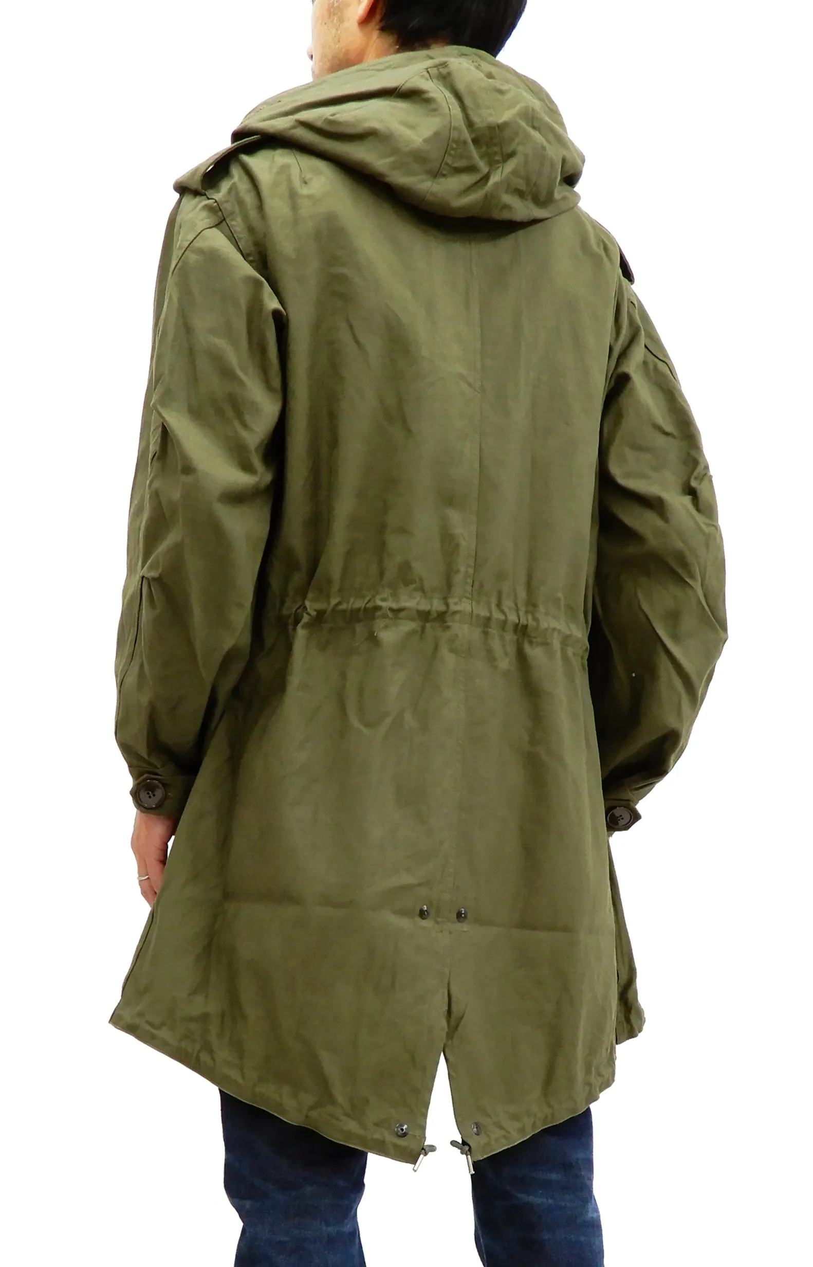 Buzz Rickson Parka Men's U.S. Army M-51 Fishtail Parka Military Coat Jacket BR12266 Olive Drab