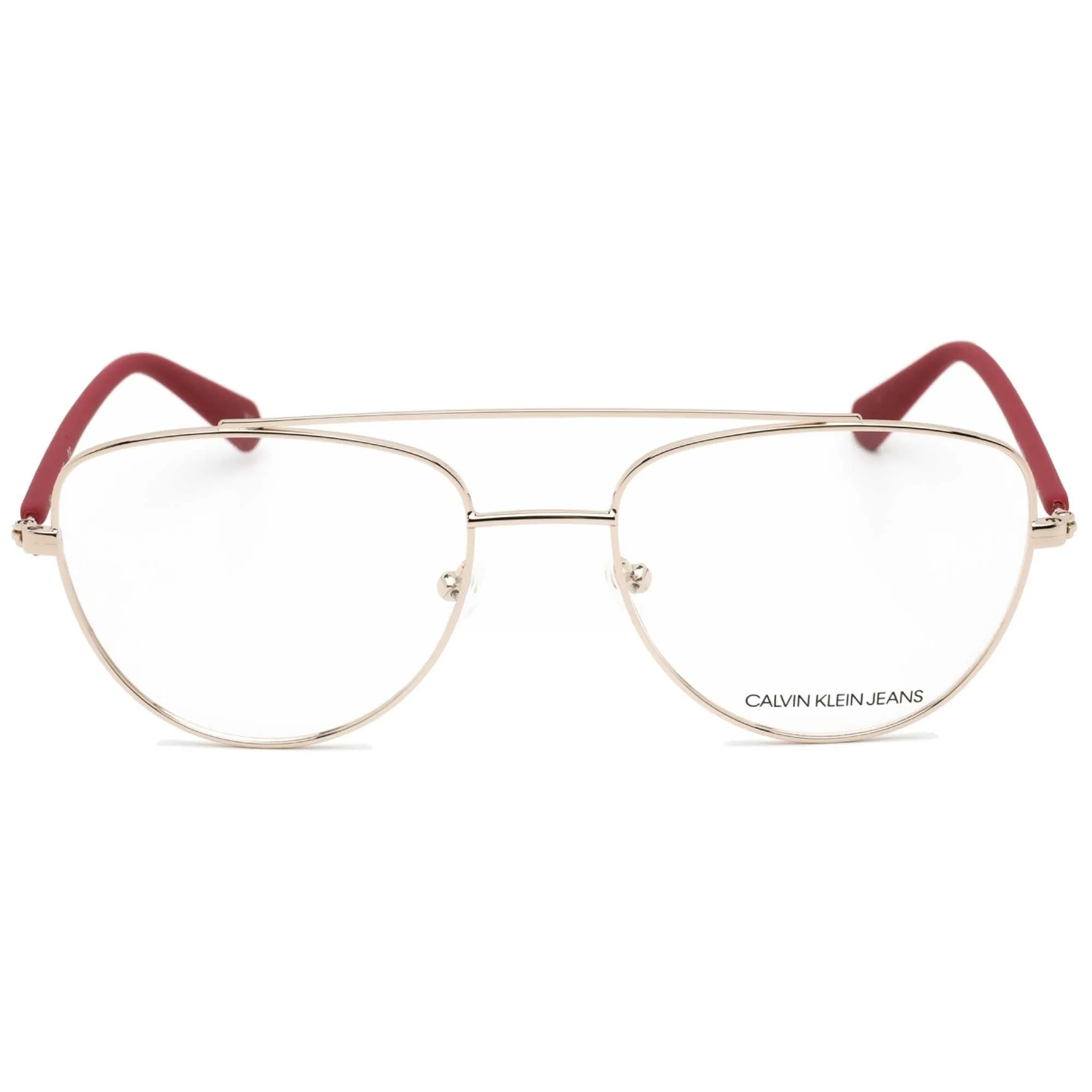 Calvin Klein Jeans Unisex Eyeglasses - Rose Gold Metal Frame Clear Lens | CKJ19308 780