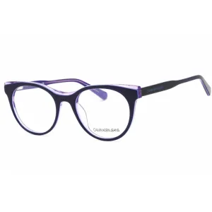 Calvin Klein Jeans Women's Eyeglasses - Navy/Crystal Purple Cat Eye | CKJ19511 408