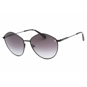 Calvin Klein Jeans Women's Sunglasses - Black Metal Oval Shape Frame | CKJ22202S 001