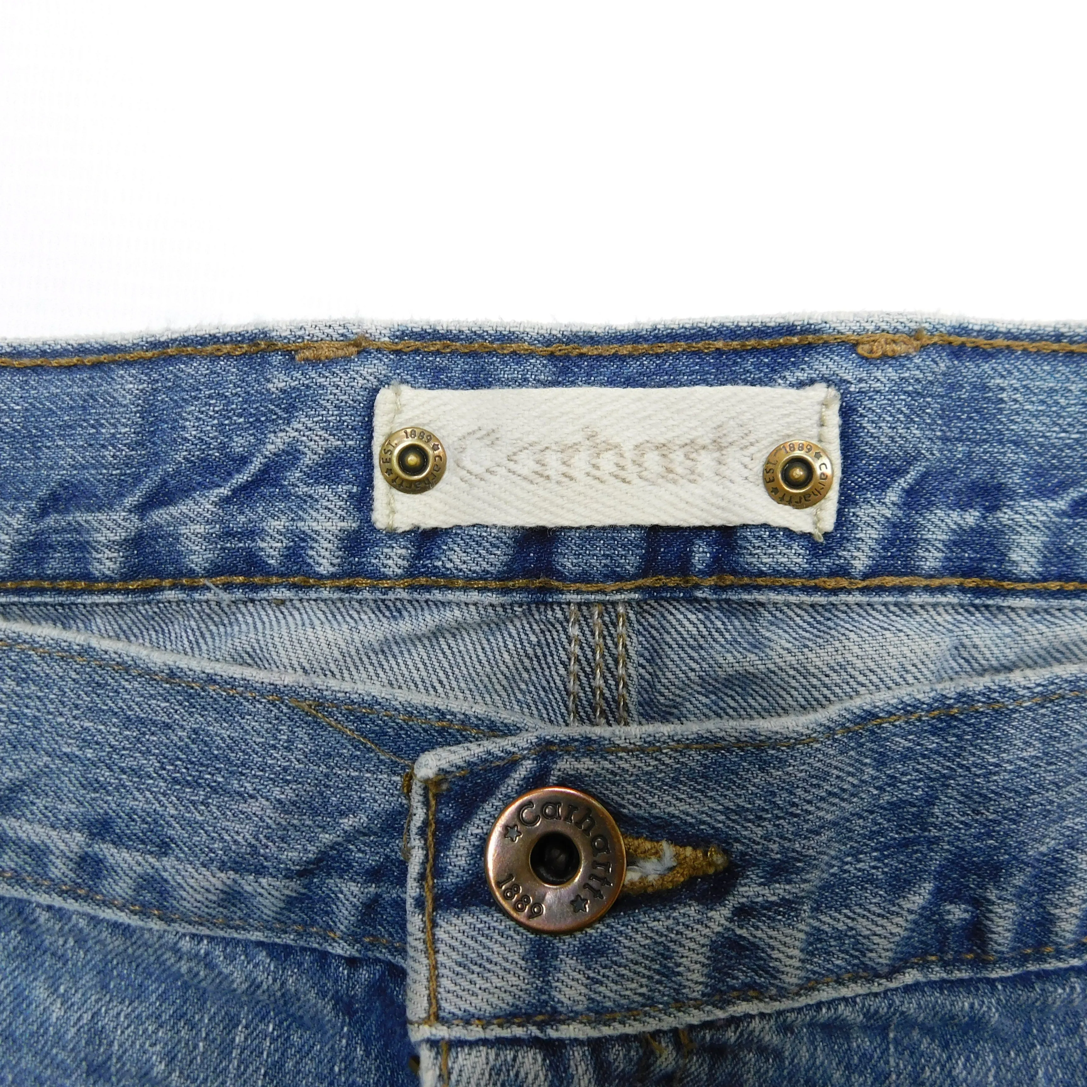 Carhartt Classic Blue Washed Denim Jeans