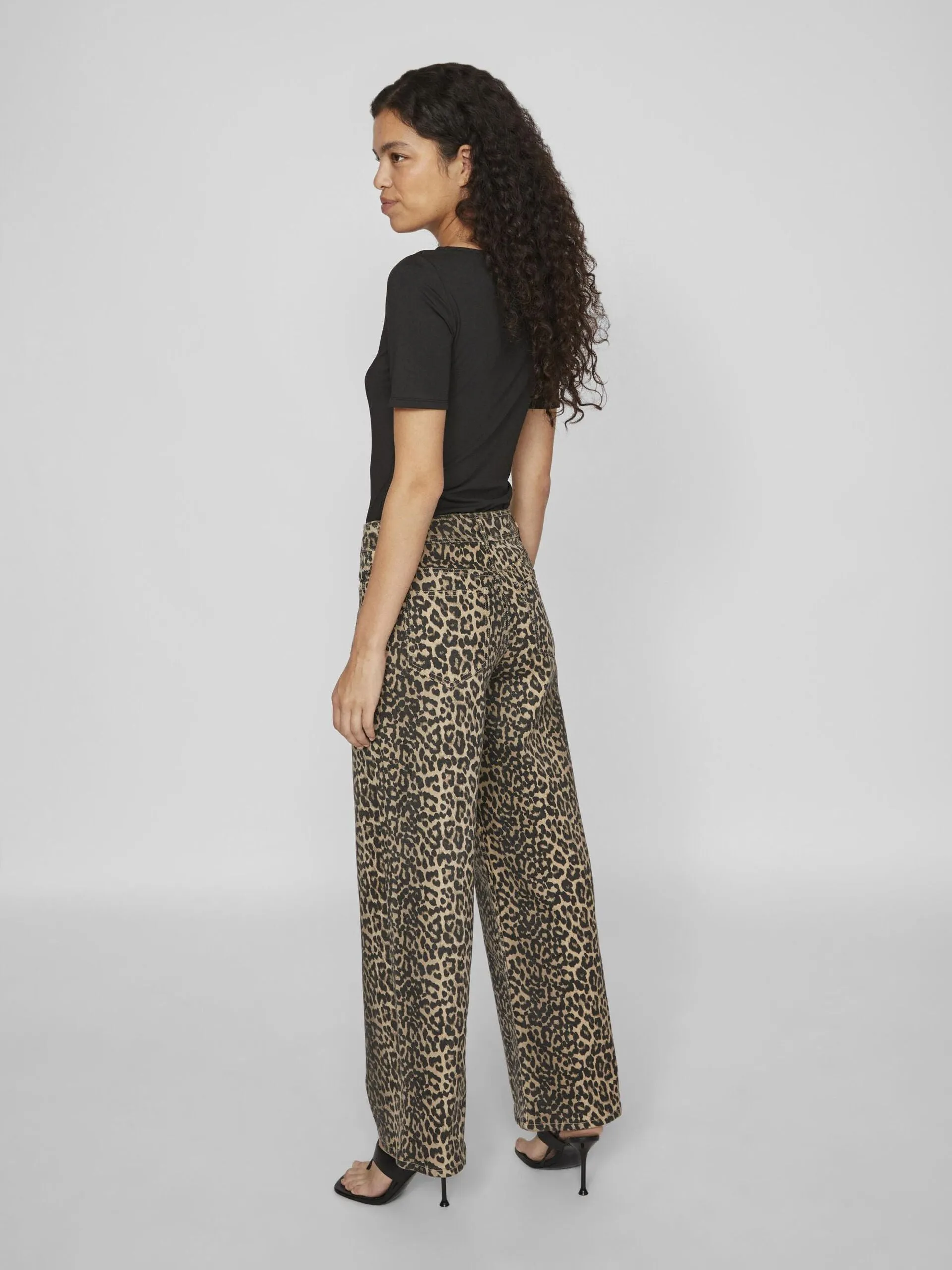 Ciara Leopard Print Jeans (Birch)