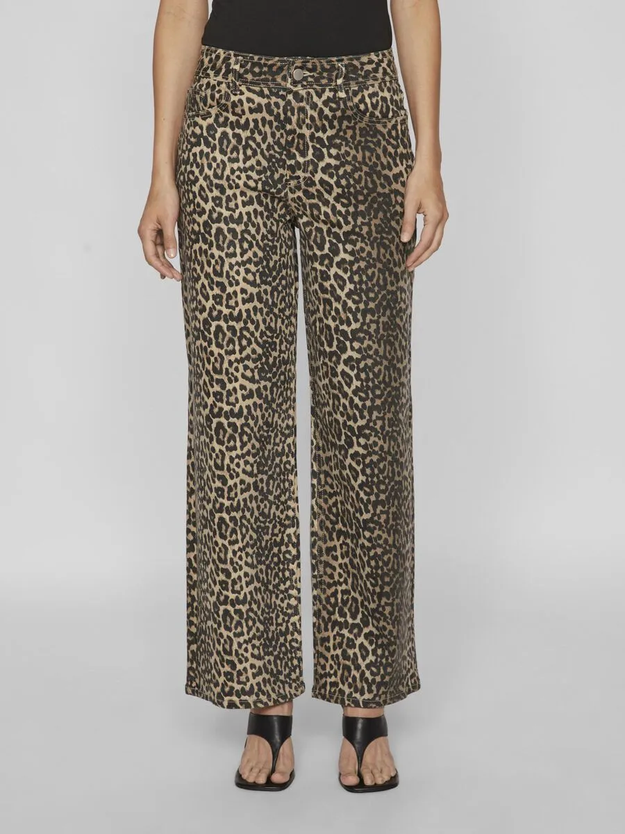 Ciara Leopard Print Jeans (Birch)