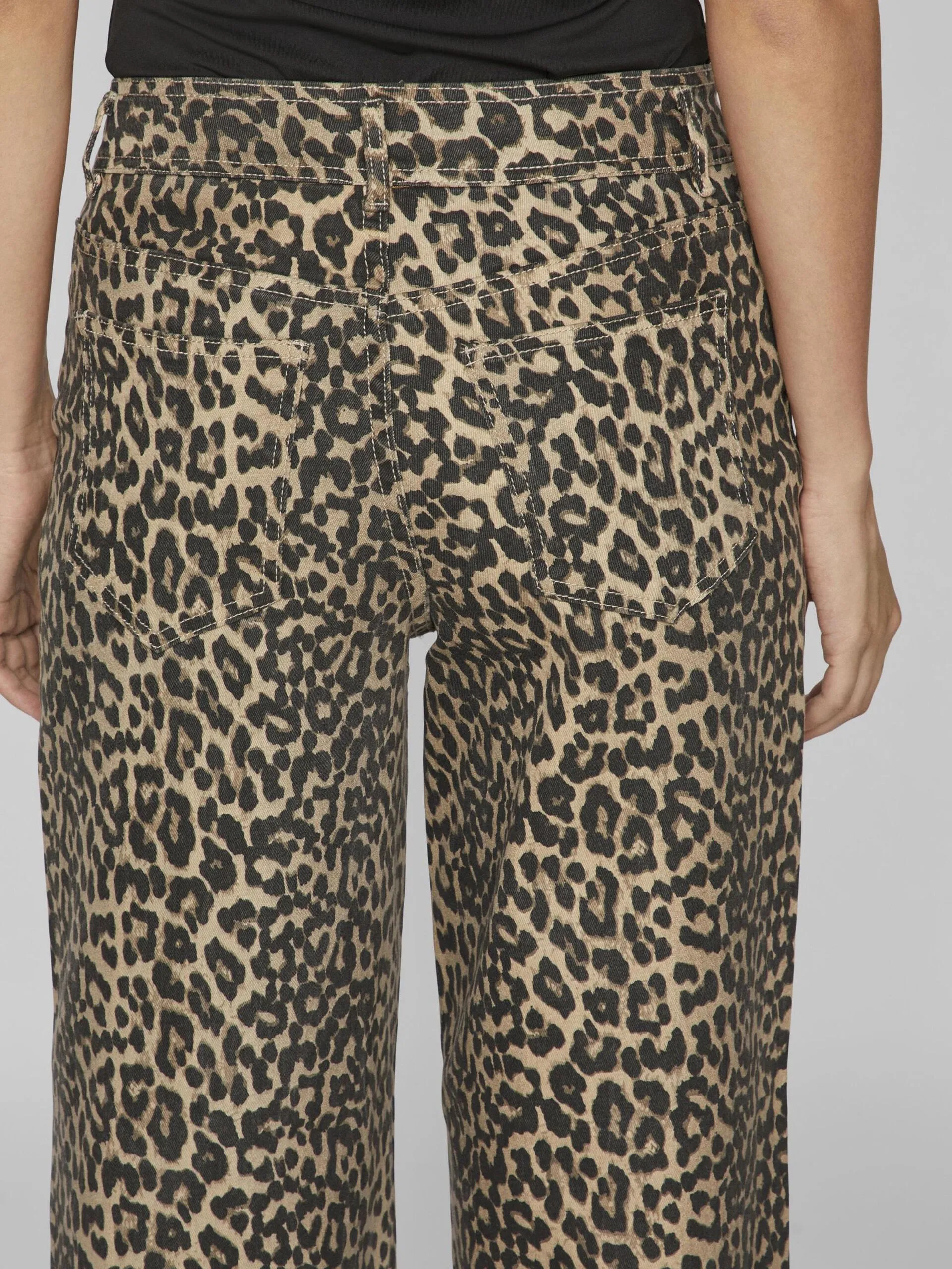 Ciara Leopard Print Jeans (Birch)