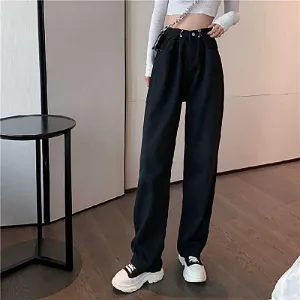 Classic Straight Leg Jeans for Women