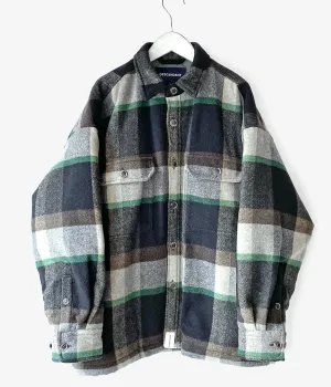 DESCENDANT/CLAIRTON PLAID JACKET (BLACK)