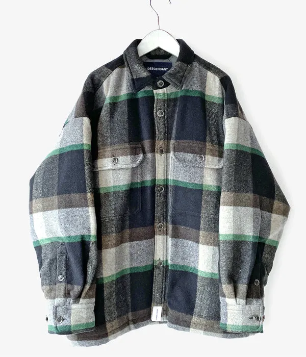 DESCENDANT/CLAIRTON PLAID JACKET (BLACK)