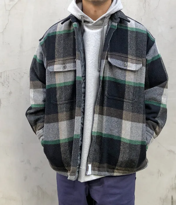 DESCENDANT/CLAIRTON PLAID JACKET (BLACK)