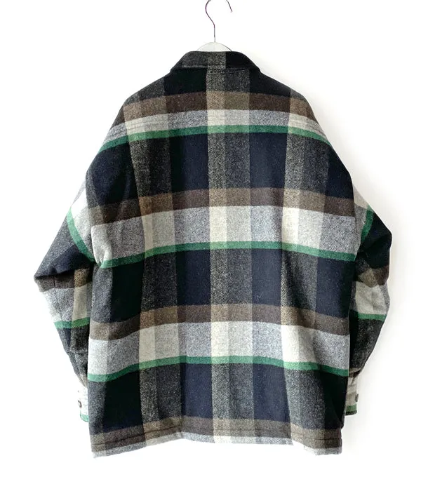 DESCENDANT/CLAIRTON PLAID JACKET (BLACK)