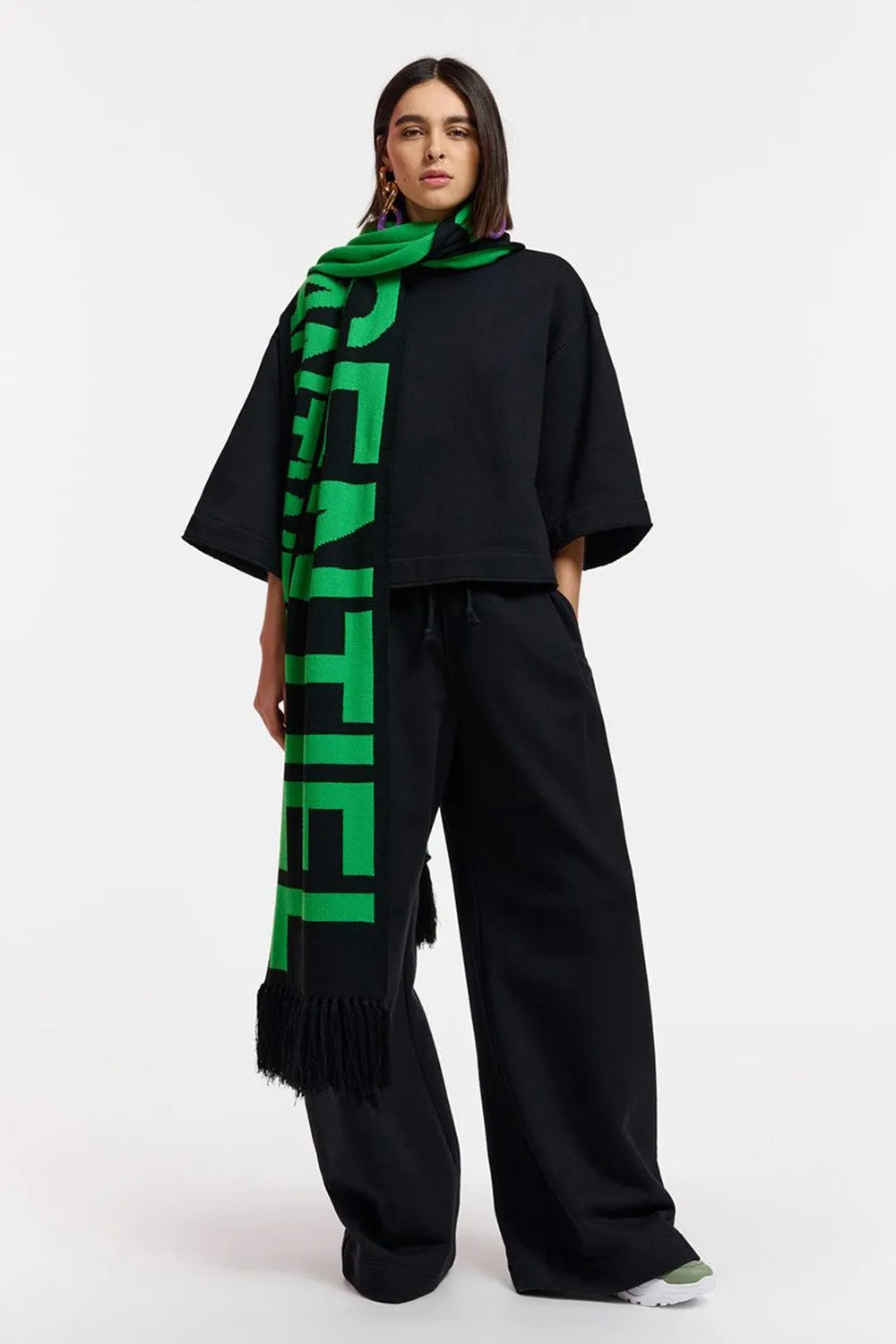 ESSENTIEL ANTWERP - ESPORT GREEN SCARF WAS $389