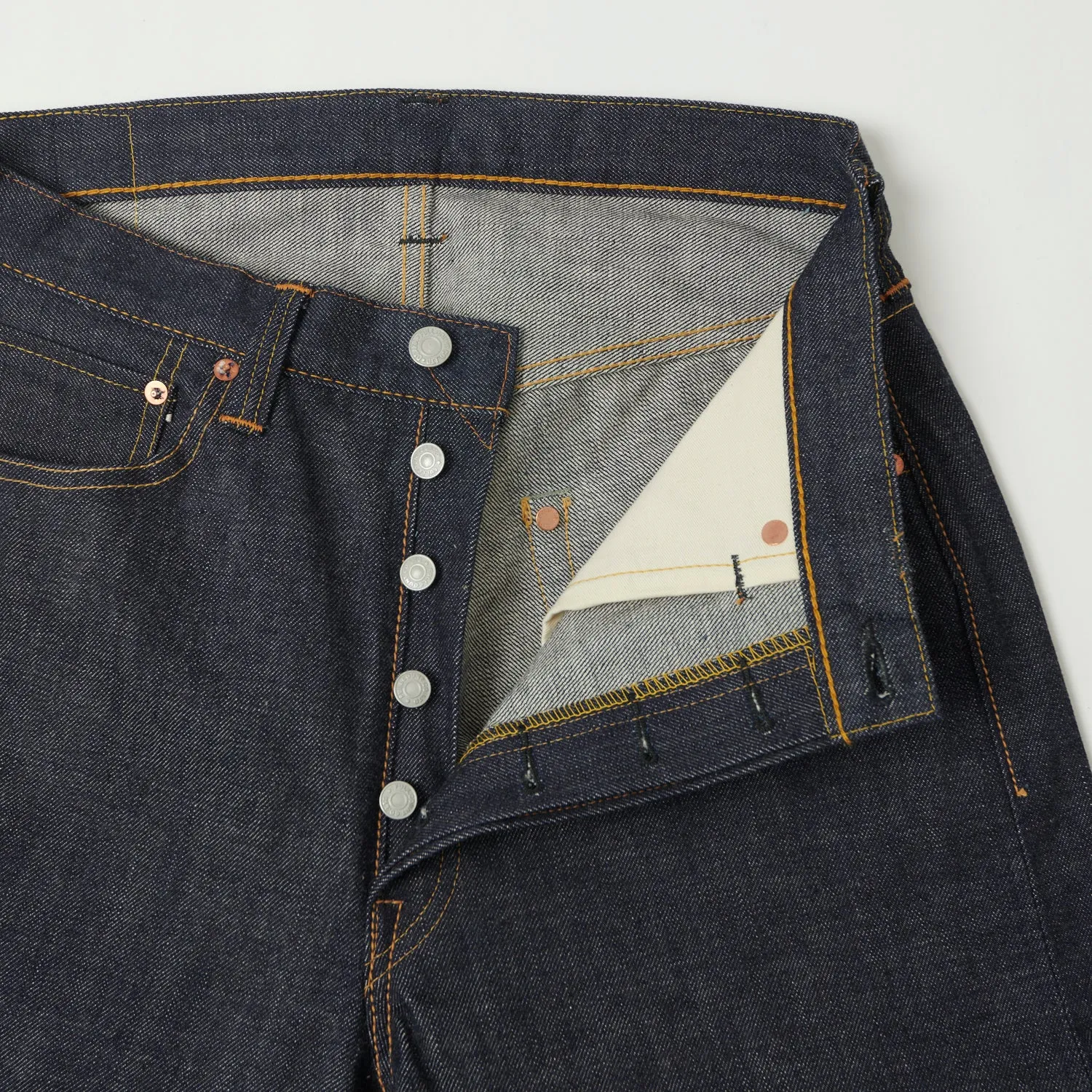 Full Count 0105 13.7oz 'Plain Pocket' Wide Straight Jean - Raw