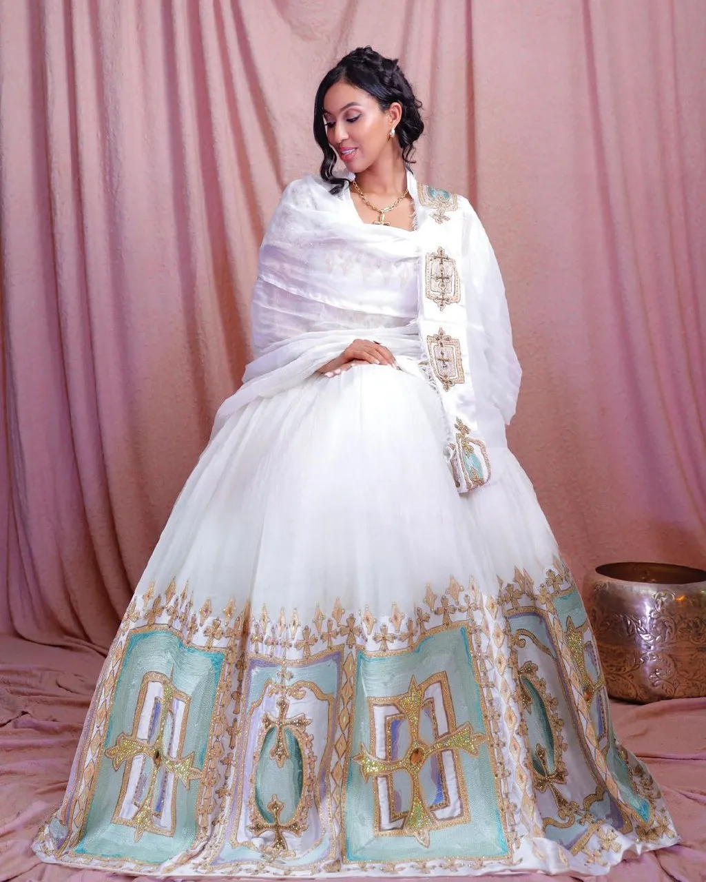 Gorgeous Wedding Habesha Dress Exquisite Habesha Wedding Dress