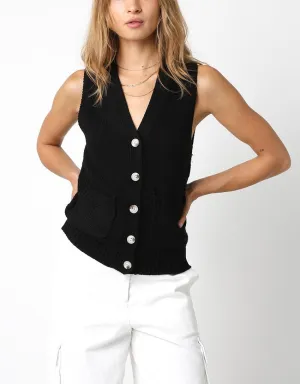 Gracie Button Down Sweater Vest