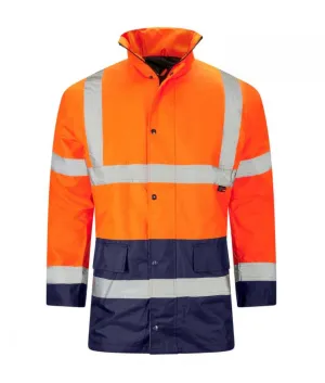 Hi Vis Orange/Navy Two Tone Parka