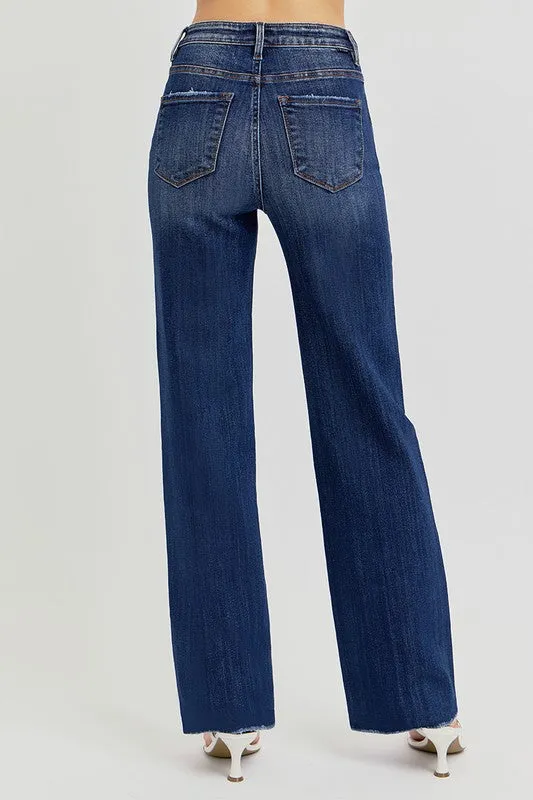 High Rise-Straigh Jeans