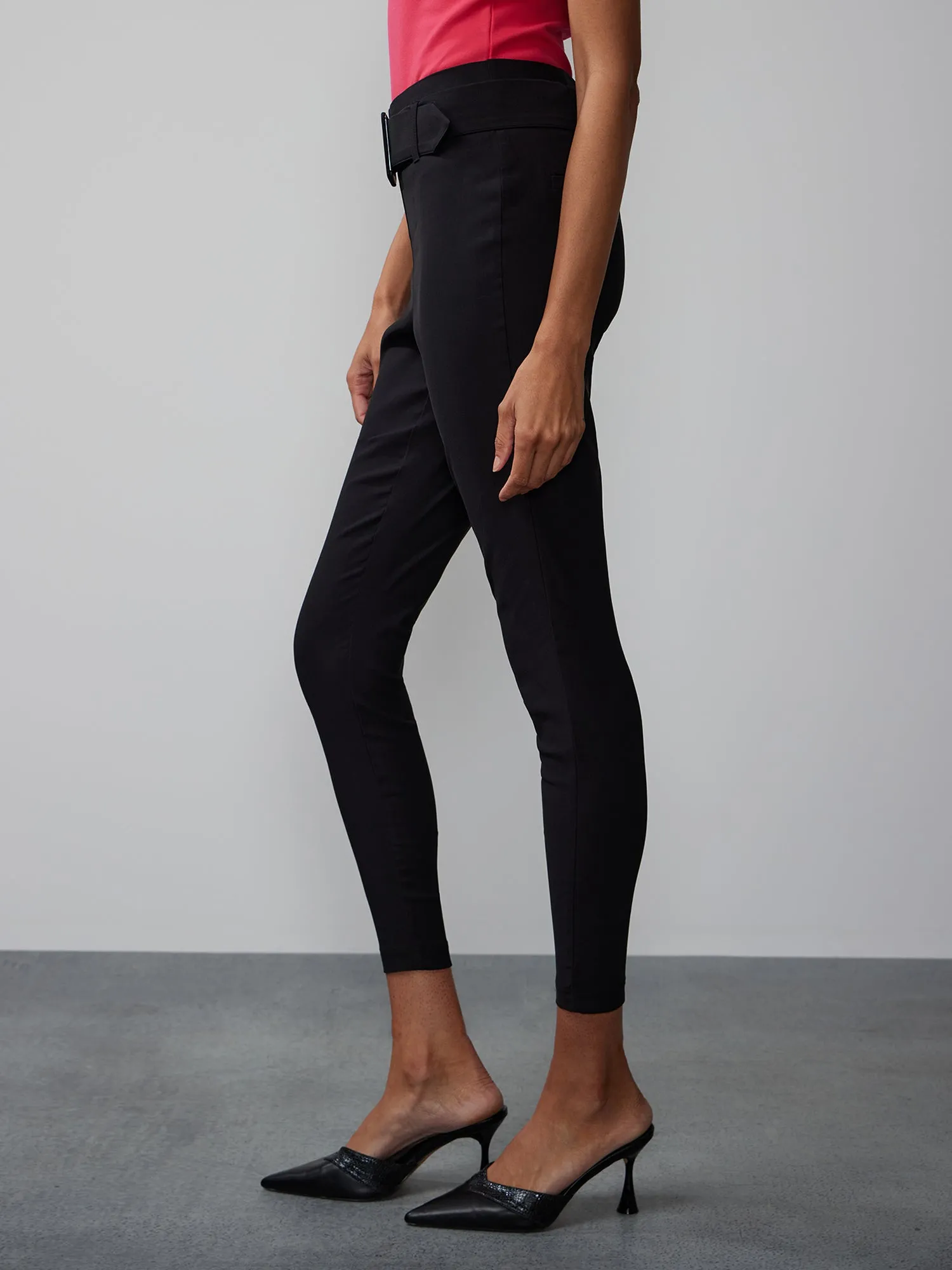 High Rise Whitney Belted Pant