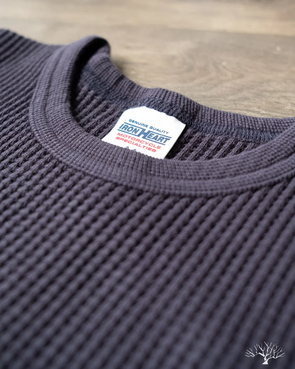 IHTL-1301-NAV - Waffle Knit Long Sleeve Crew Neck Thermal - Navy