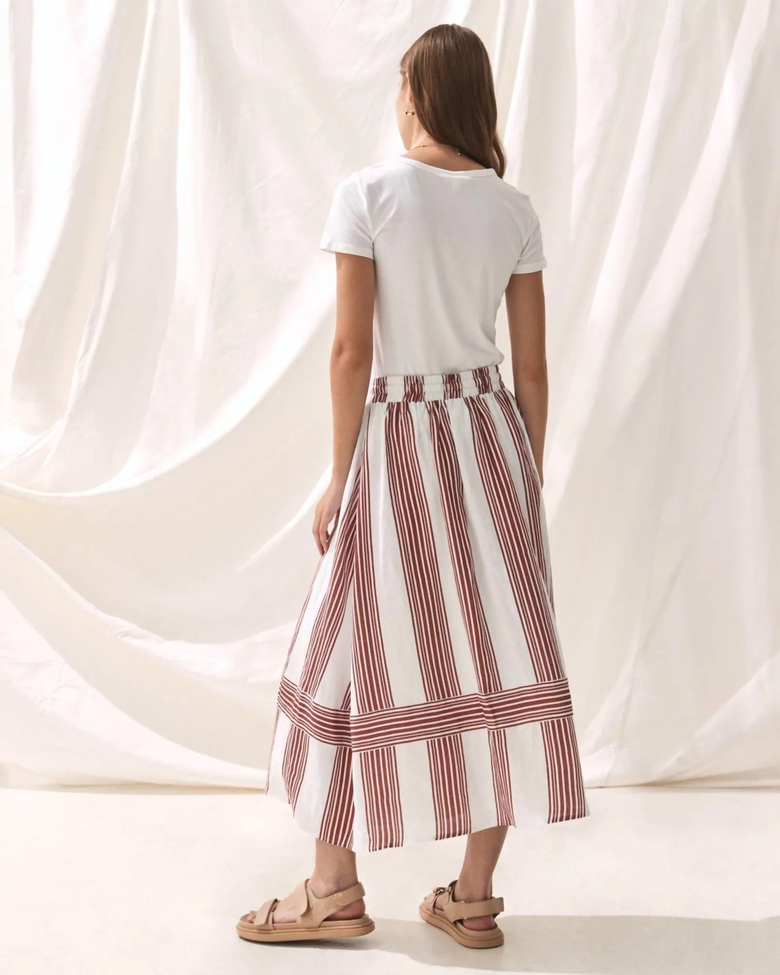 Isotta Skirt in Mala Stripe | Mala Stripe