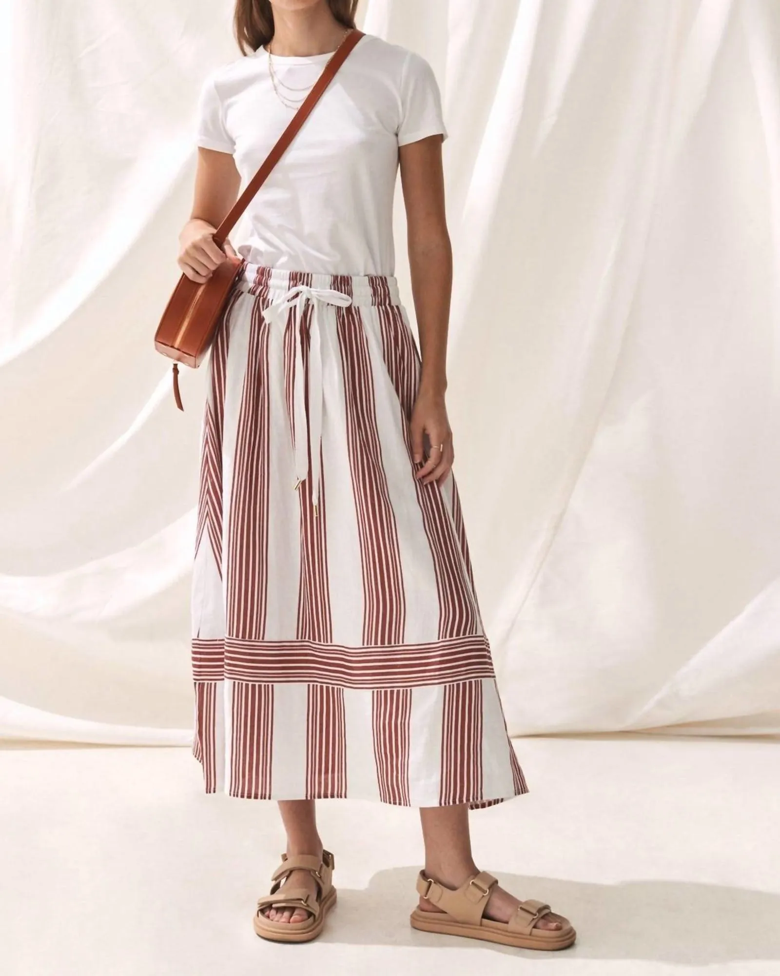 Isotta Skirt in Mala Stripe | Mala Stripe