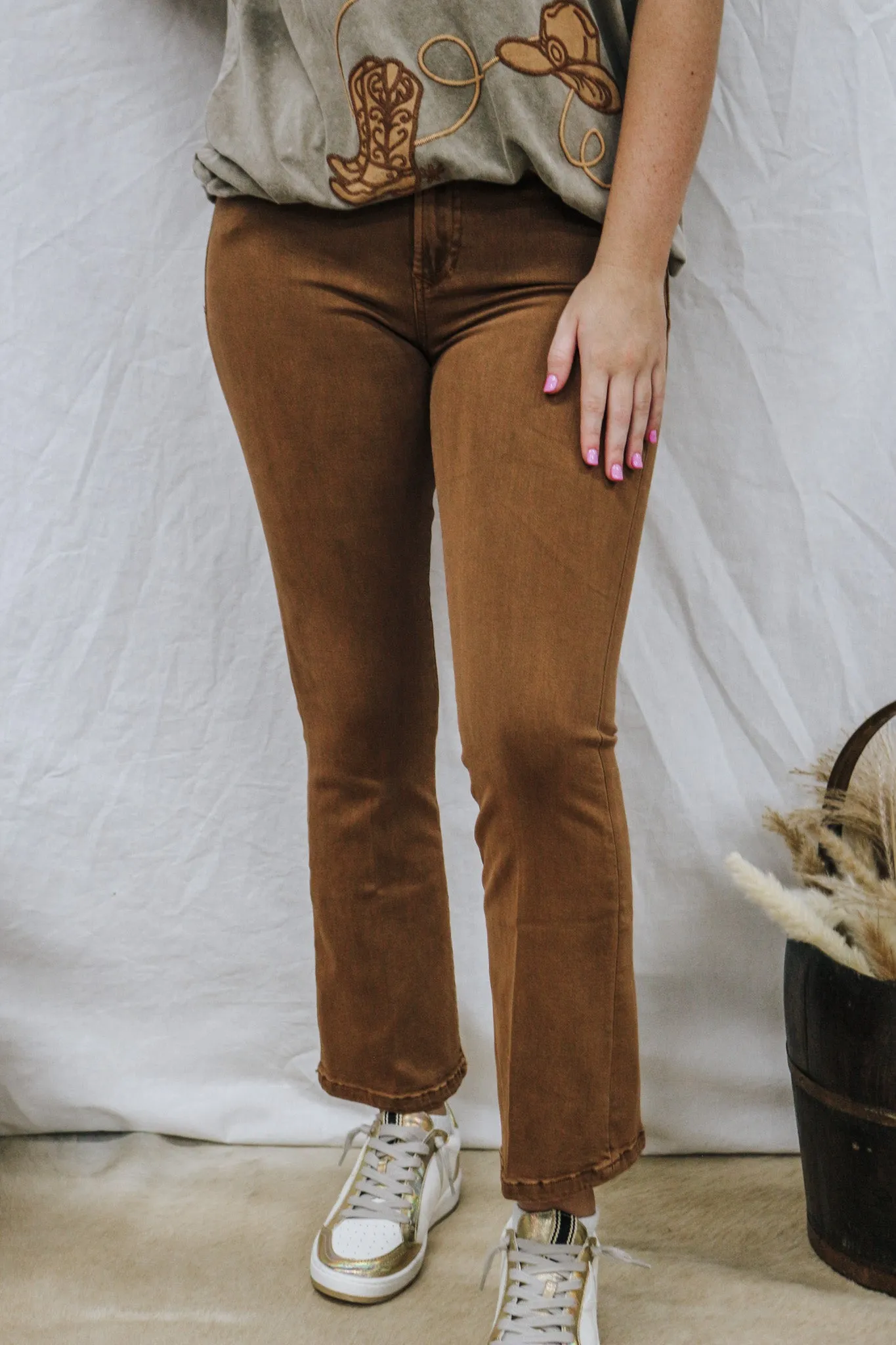 Jeanne Burnt Sienna Jean -2 Colors