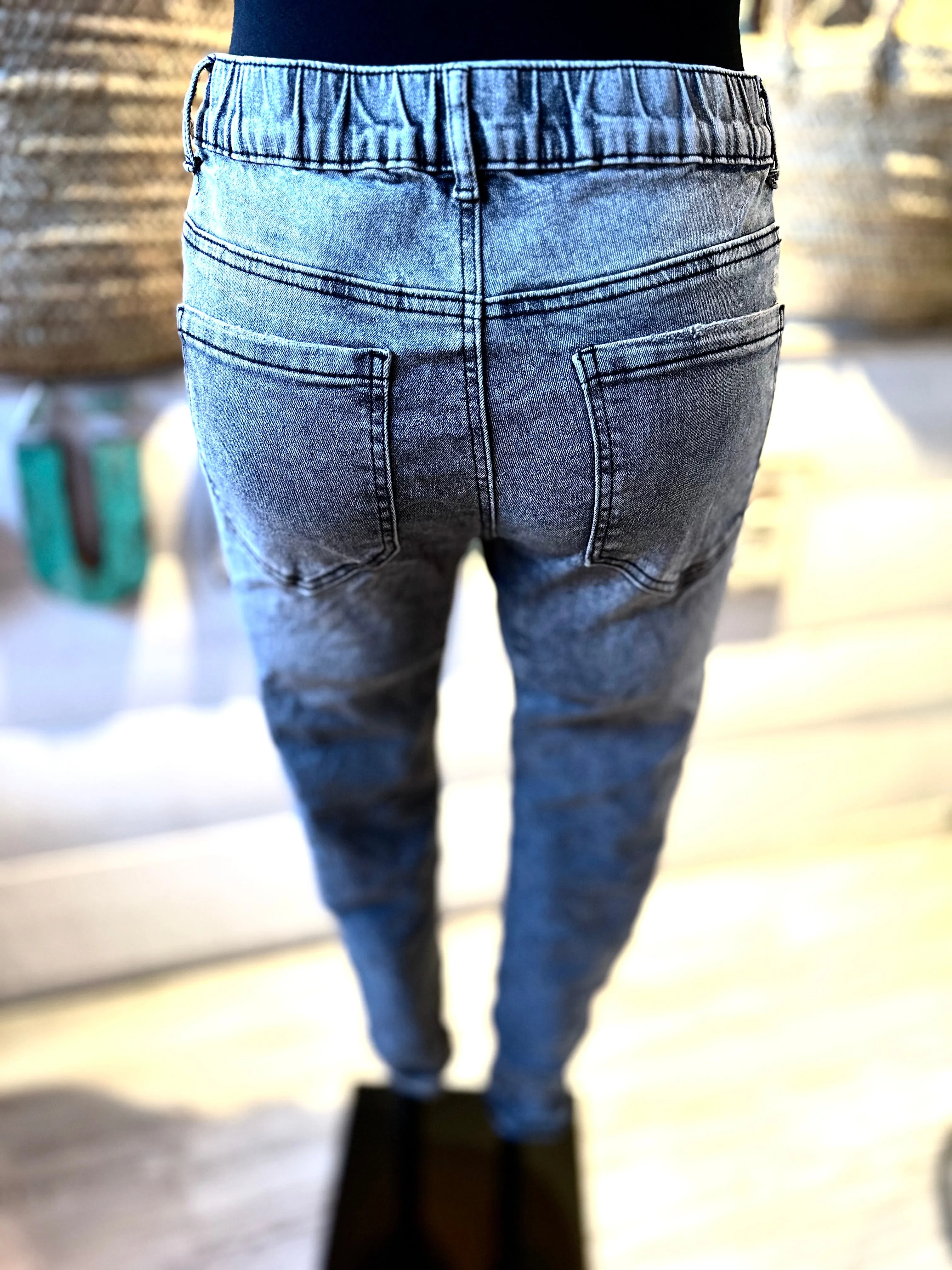 Jeans Melly&Co Grau