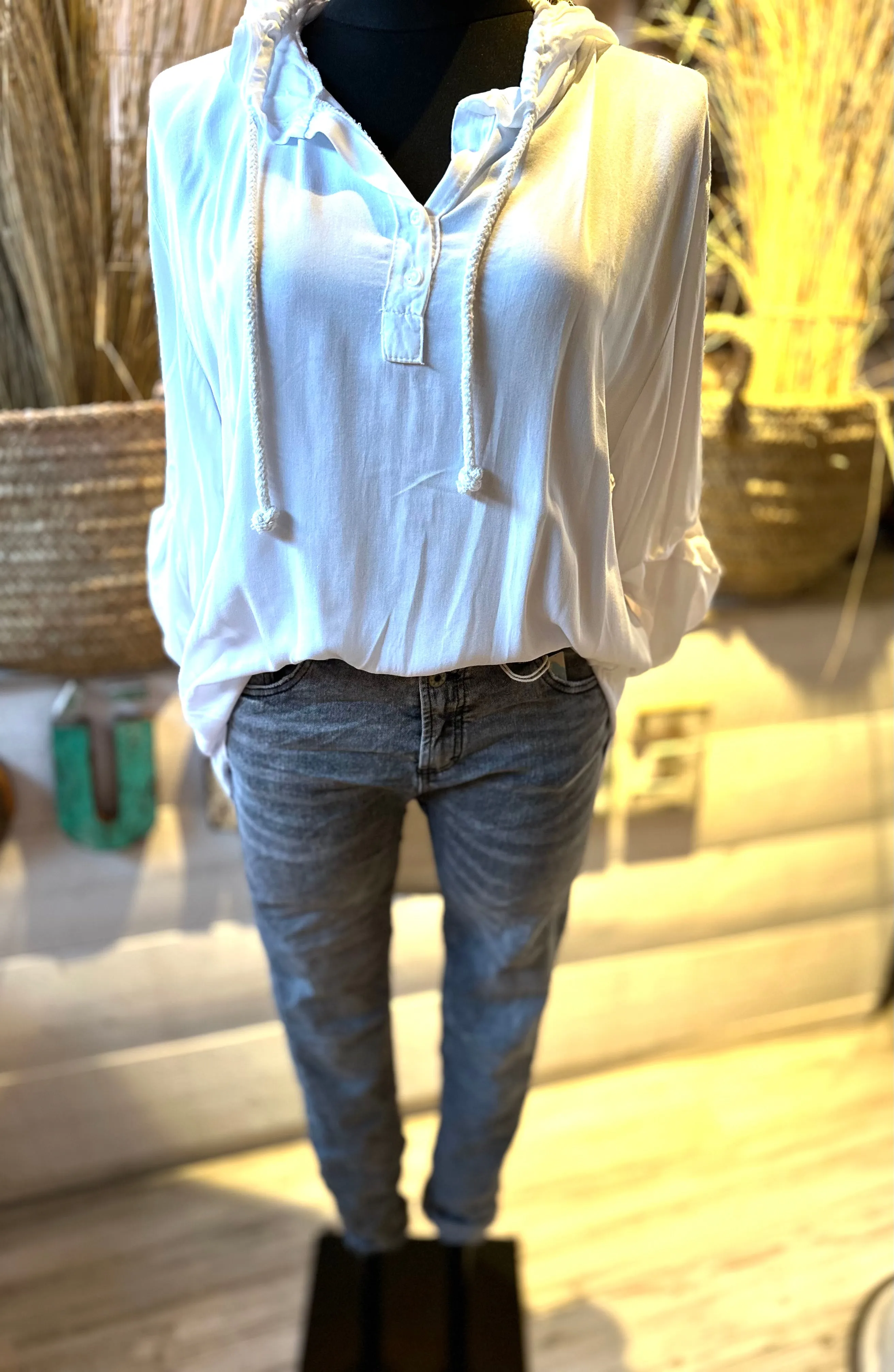 Jeans Melly&Co Grau