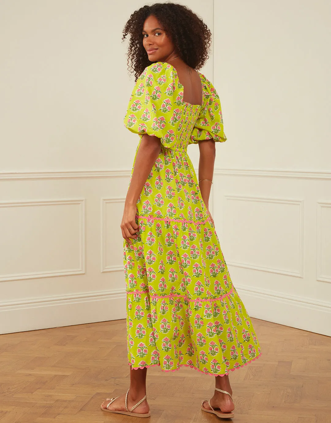 Jodhpur Dress - Lime Tulip