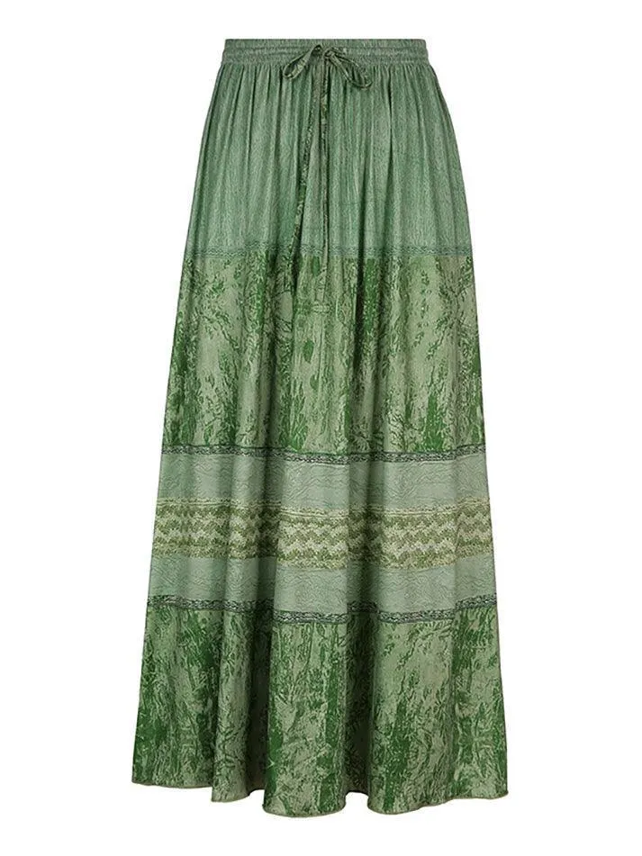 Joskaa Fairy Vintage Printed Midi Skirt