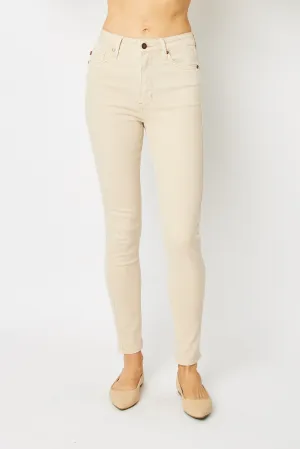 Judy Blue High Waisted Garment Dyed Tummy Control Skinny Jeans