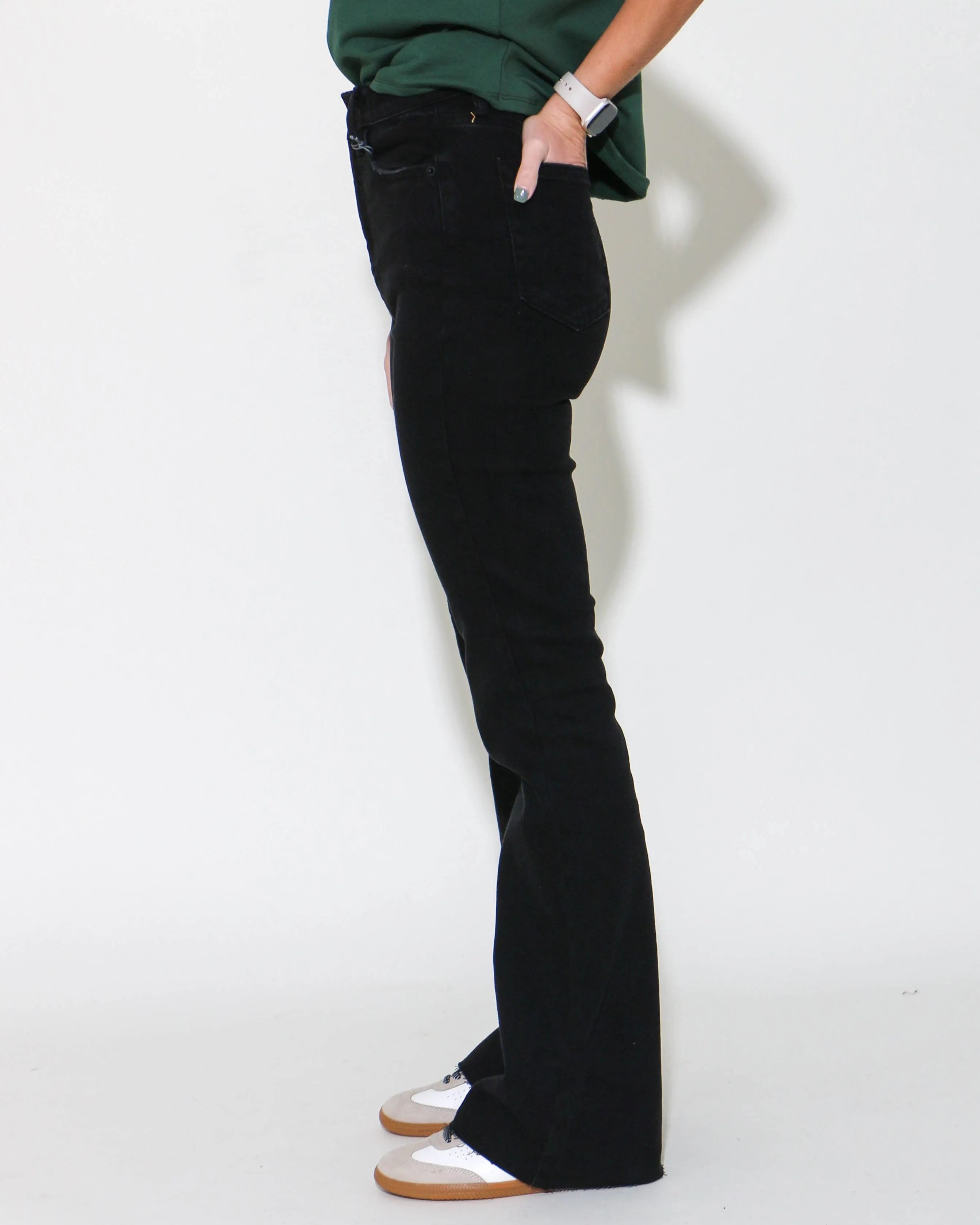 Just USA High Rise Vintage Skinny Flare Jeans