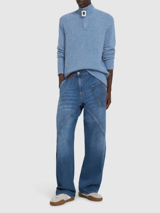 JW Anderson   Twisted denim workwear jeans 