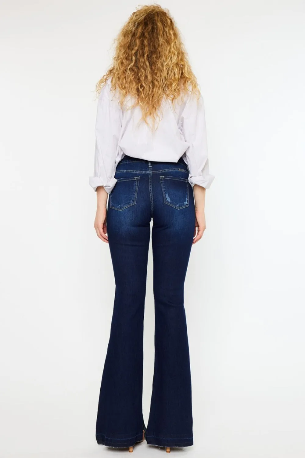 Kancan Janet Mid Rise Slim Flare Jeans