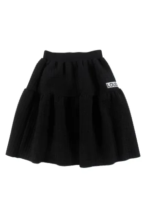 Loud Apparel REST Black Midi Skirt