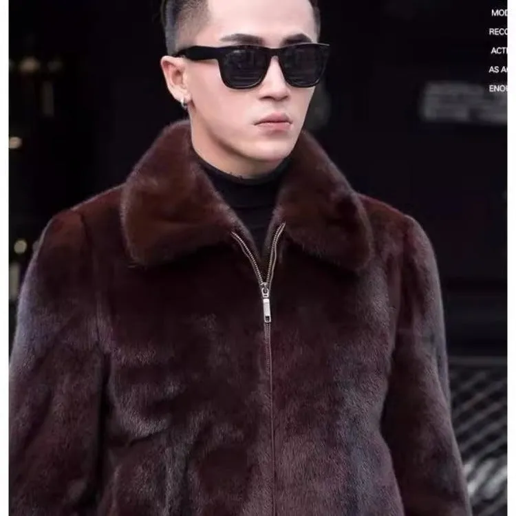 Mink Men's Fur Mink Fur Coat