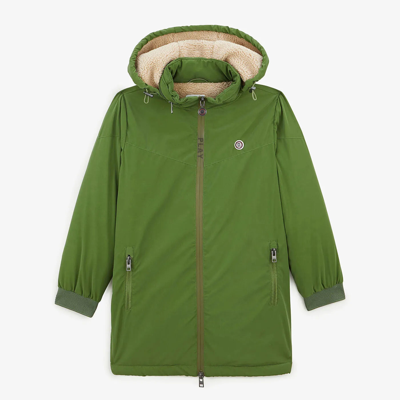 Parka longue Junior Cap Finistère vert olive