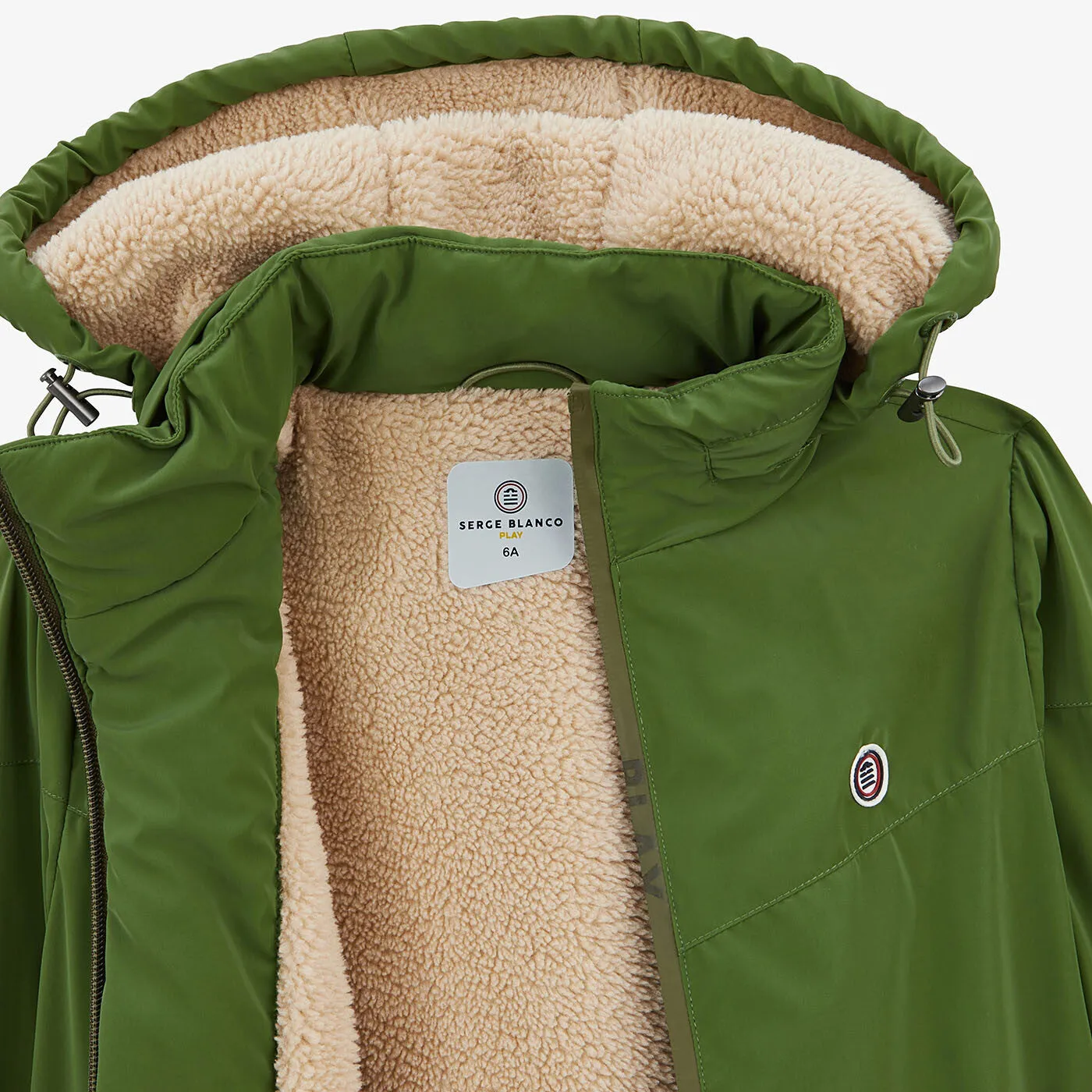 Parka longue Junior Cap Finistère vert olive