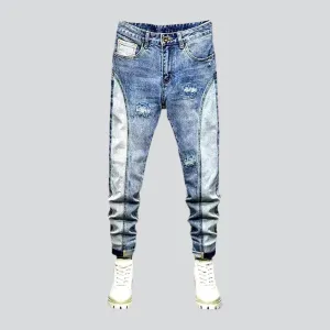 Patchwork jeans
 for men