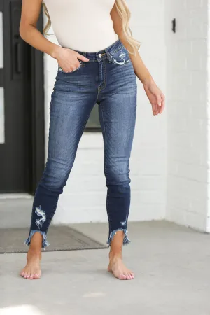 Raw Hem Kancan Skinny Jeans