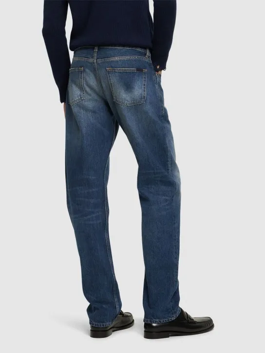 Saint Laurent   Relaxed straight cotton denim jeans 