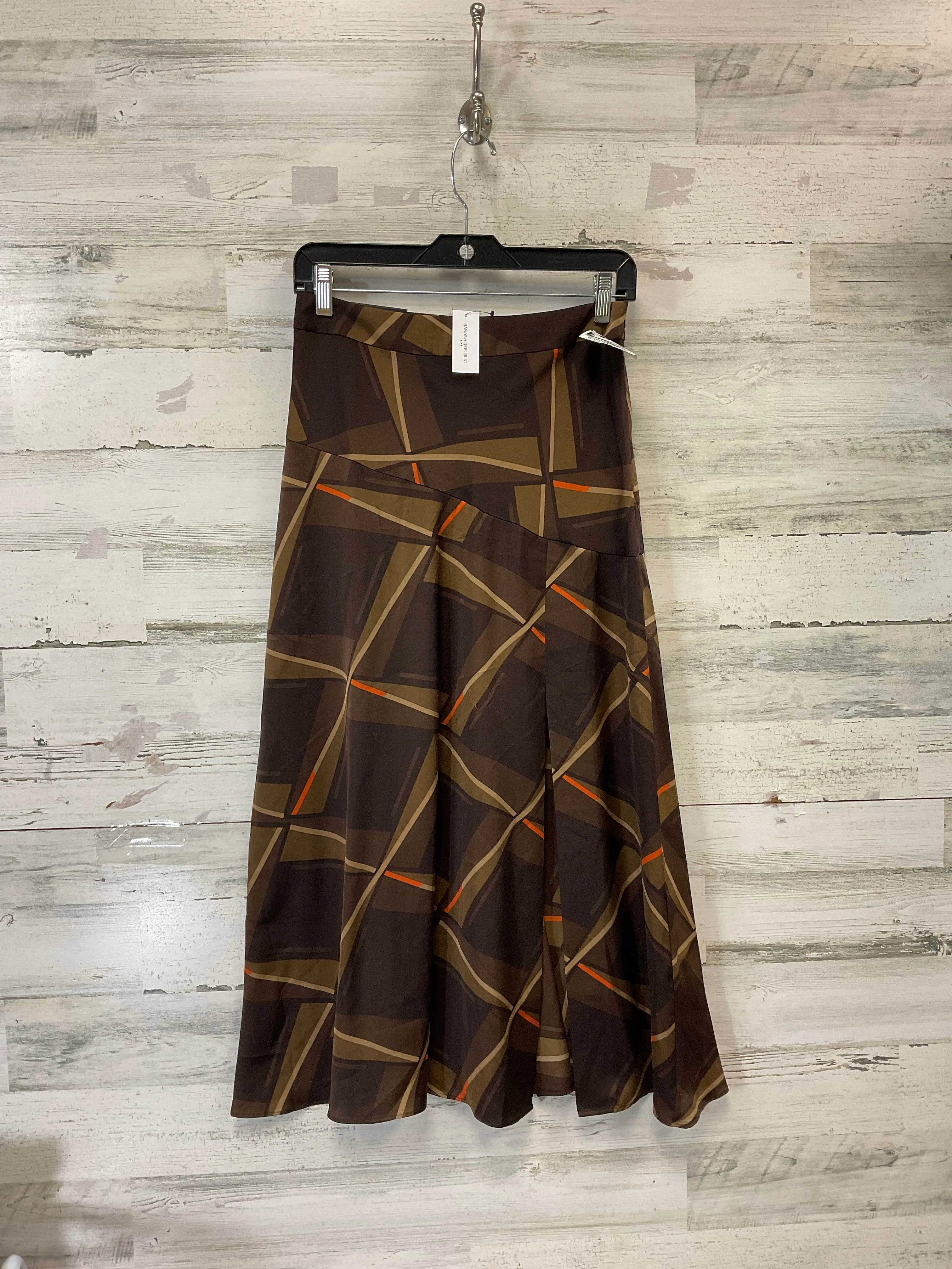 Skirt Midi By Banana Republic In Brown, Size: 4