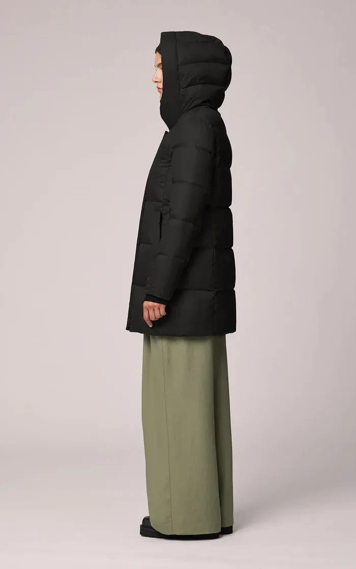 SOIA&KYO NATALI - Sustainable Straight-Fit Down Coat With Hood