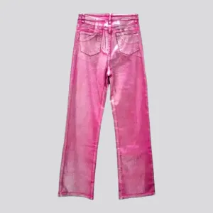 Straight color jeans
 for ladies