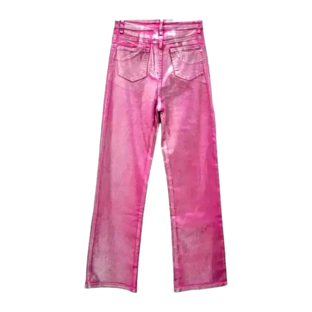 Straight color jeans
 for ladies