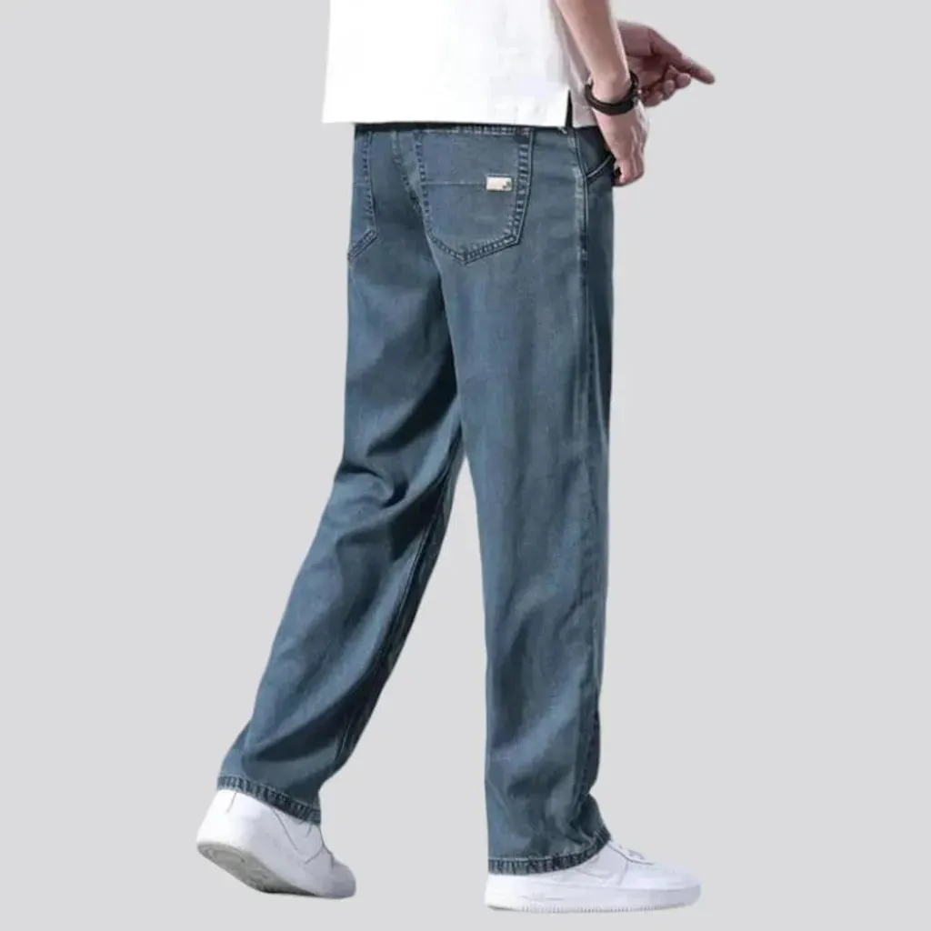 Straight stonewashed jeans
 for men